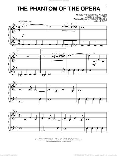 Phantom of The Opera Medley Sheet Music Lindsey Stirling Violin Solo
