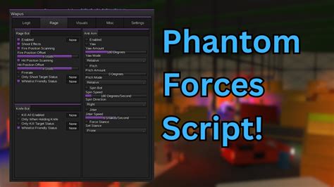 phantom forces GUI, aim bot/esp/silent aim - WRD Community