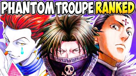 phantom troupe strongest to weakest