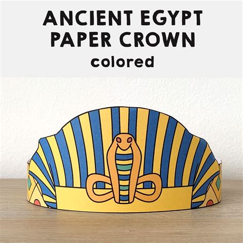 Pharaoh Headdress Kids' Crafts Fun Craft Ideas