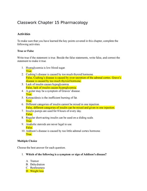 Basic Pharmacology For Nurses 17th Edition Study Guide Answer Key