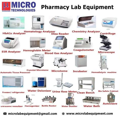 Pharmacy Practice Lab Equipment List