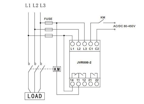 Phase Monitoring Relay Connection Diagram