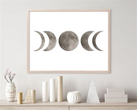 phases of the moon wall art
