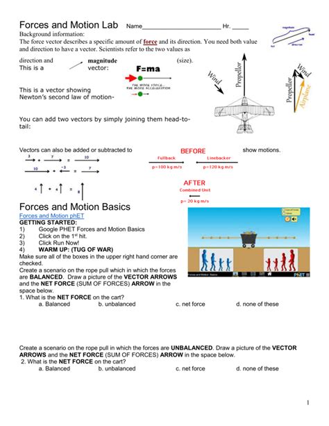 Phet Simulation Forces And Motion Basics Answer Key – A Comprehensive Guide