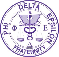 Delta Phi Epsilon Crest Logo Square Sticker