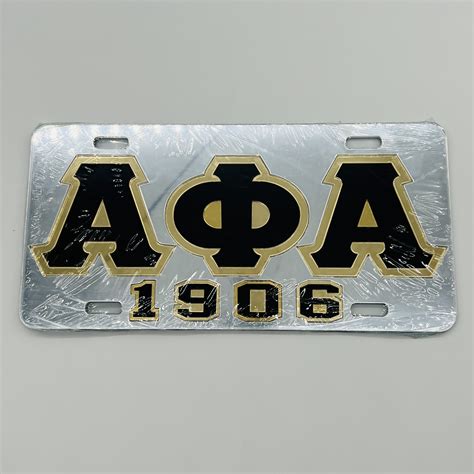 Alpha Phi Alpha 1906 Mirror Insert Car Tag License Plate