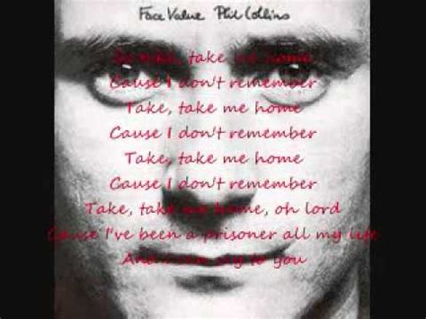 phil collins take me home lyrics