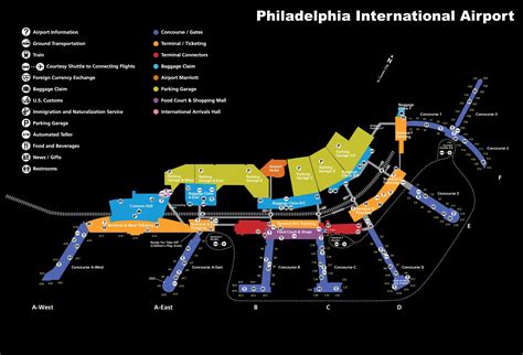 philadelphia airport airlines listing