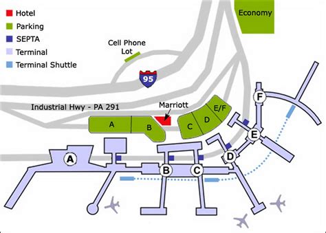 philadelphia airport parking locations