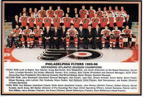 philadelphia flyers roster 1995