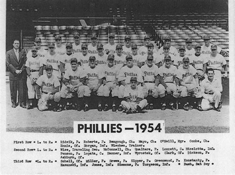 philadelphia phillies roster 1954