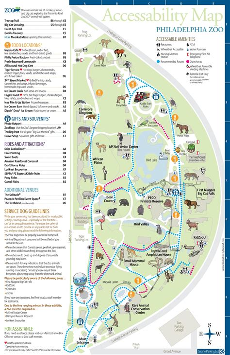 philadelphia zoo map