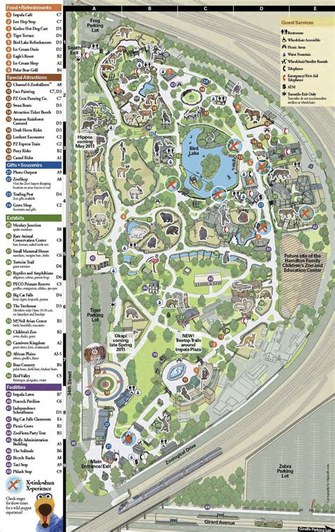 philadelphia zoo park map