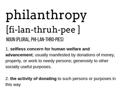philanthropist definition and origin