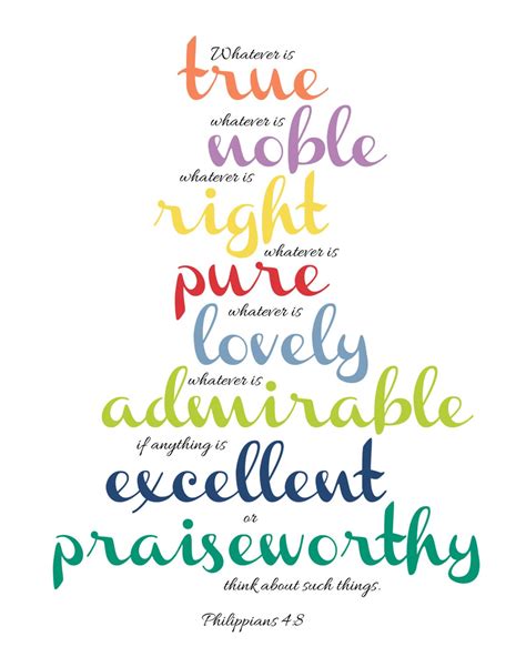 Philippians 4 8 Printable