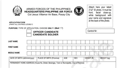 philippine air force online registration