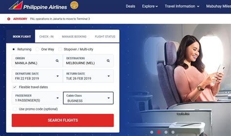 philippine airline booking ticket online