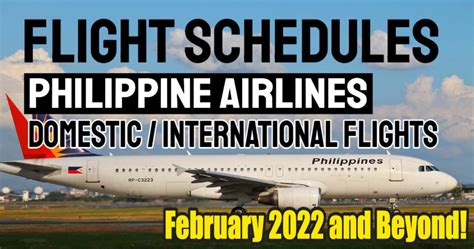 philippine airlines flight schedule 2022