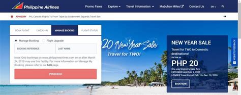 philippine airlines official website check in