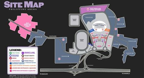 philippine arena parking map