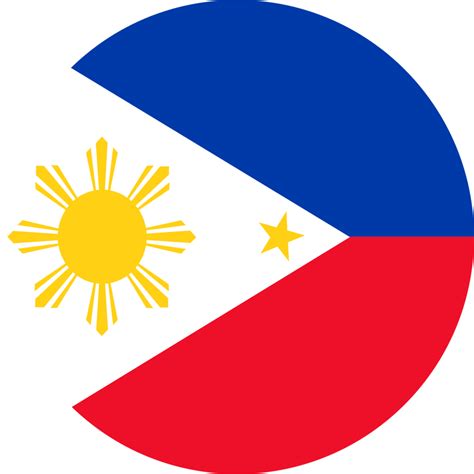 philippine flag in circle