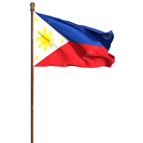 philippine flag with pole png