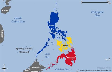 philippine map luzon visayas mindanao