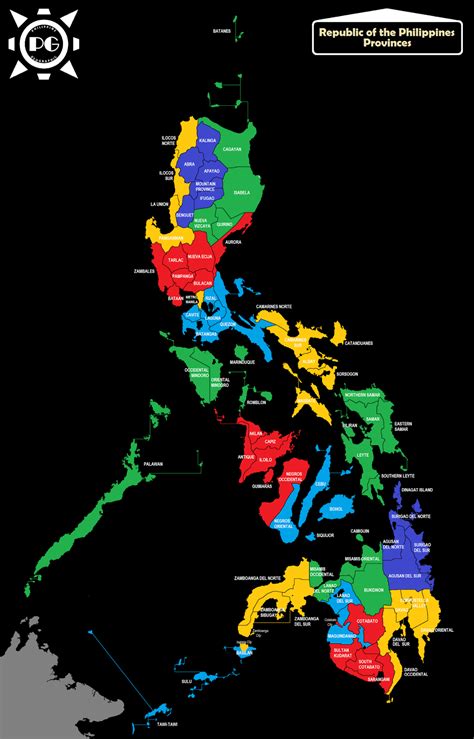 philippine map with province and capital