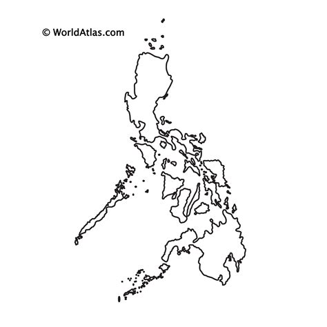 Philippines Map Outline Printable