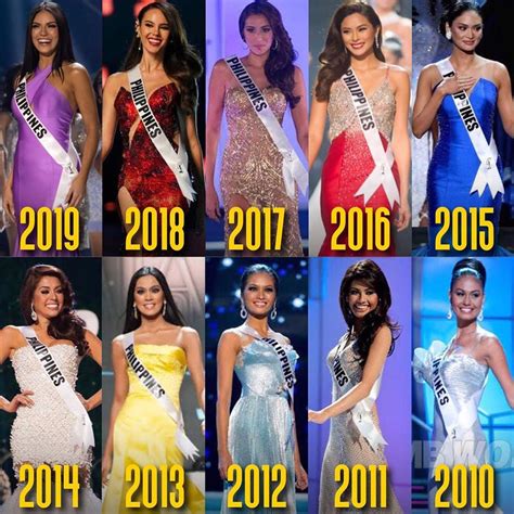 philippines miss universe list
