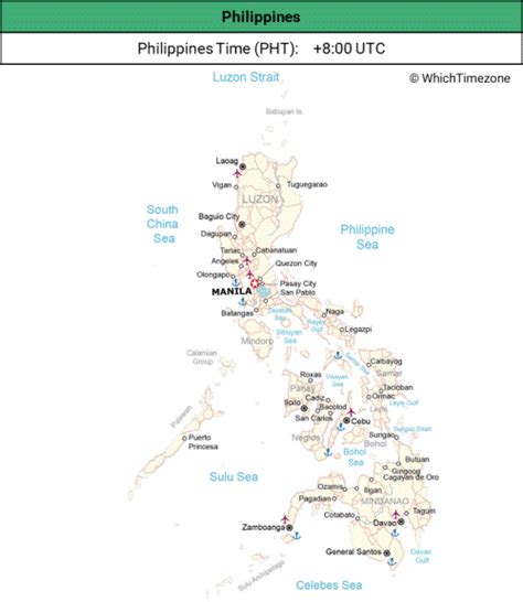 philippines time zone to pst