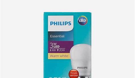 Philips 3w Led Bulb Lampu LED