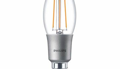 Philips E14 Led Bulb Dimmable LED Bent Tip Candle 3.5W Equiv