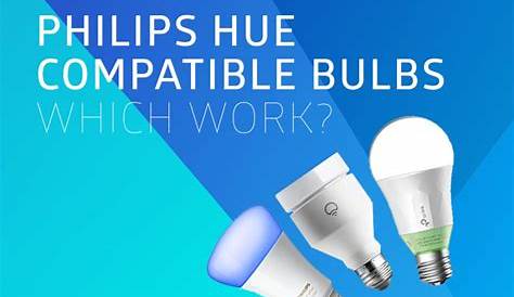 Philips Hue Compatible Bulbs White 2Count A19 LED Smart Bulb, Bluetooth