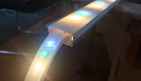 180 Deg Square Neon LED Strip Diffuser Channel Model Alu