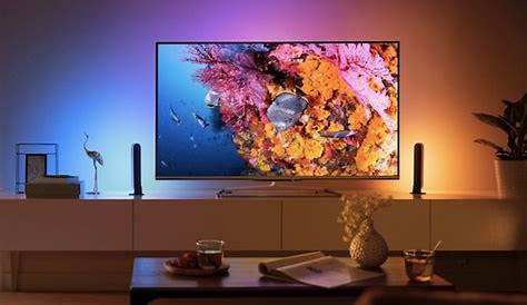 Philips Hue Light Strips Behind Tv Youtube