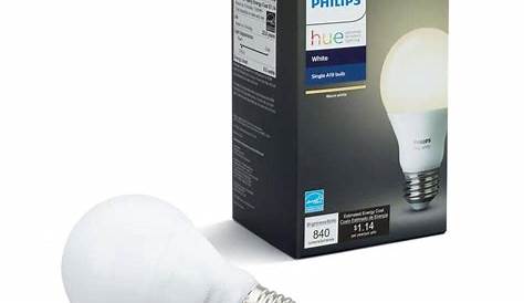 Philips Hue White Bluetooth Enabled A19 LED Light Bulb (4