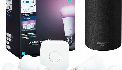 Philips Hue Lights Starter Kit Amazon B22 White And Colour Ambiance