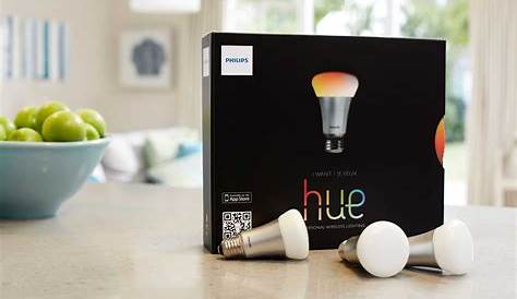 Philips Hue Smart Light Bulbs White Ambiance A19 LED 60W Equivalent Dimmable