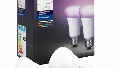 Philips Hue LED-Lampe White and Color Ambiance E27/10 W, 806 lm, 2er