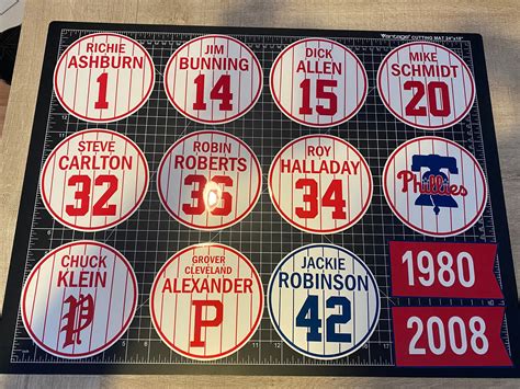 phillies retired numbers list