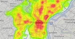 philly crime heat map