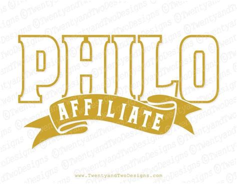 Philo Affiliate Svg Philos Svg SGRho Philos Philo Club Svg Etsy in