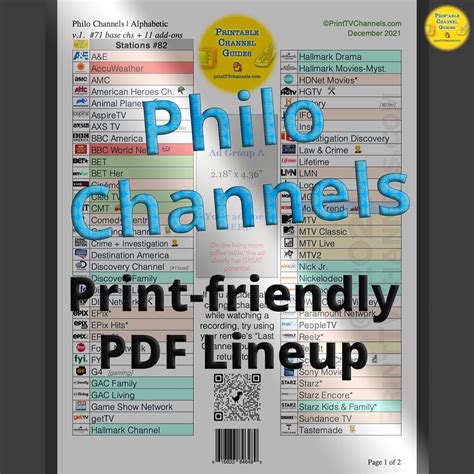 philo channel lineup 2022
