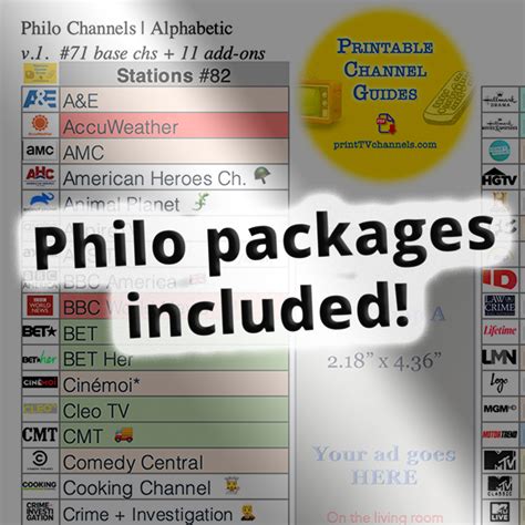 philo channels list packages