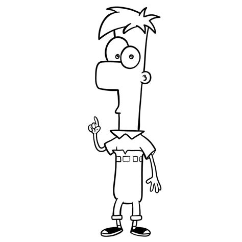 How To Draw Phineas From Phineas And Ferb Step By Step
