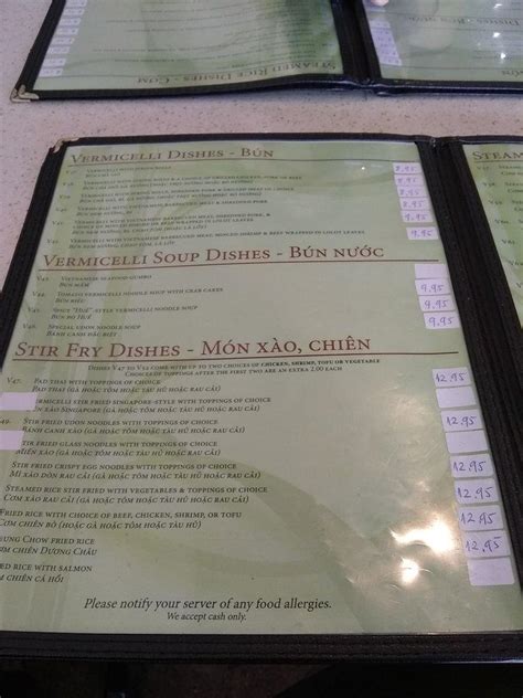 pho cuu long mien tay menu