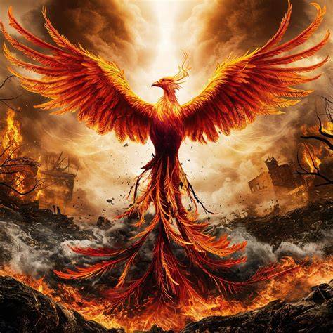 Phoenix Rising from Ashes