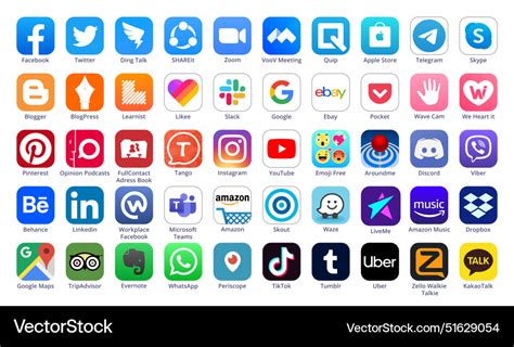 Phone App Icons Set